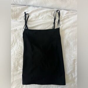 Black Zara Tank With Open Back
